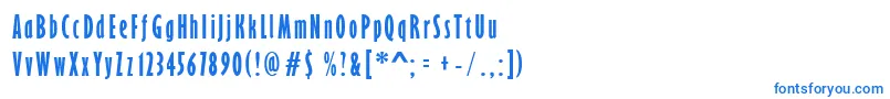 GarrisonExtracond.Sans Font – Blue Fonts on White Background