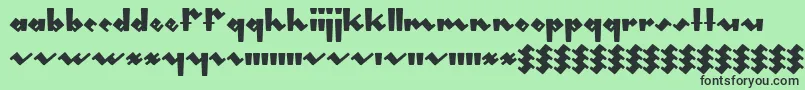Gleeburger Font – Black Fonts on Green Background