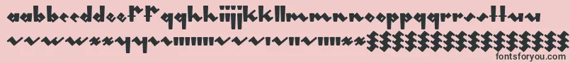 Gleeburger Font – Black Fonts on Pink Background