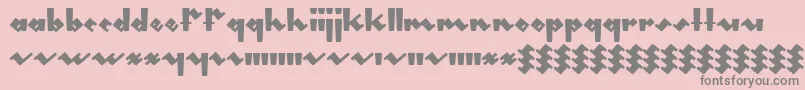 Gleeburger Font – Gray Fonts on Pink Background