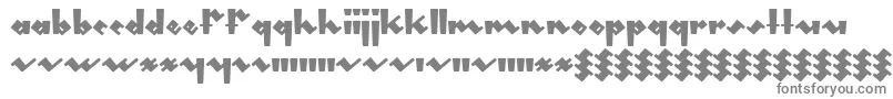 フォントGleeburger – 白い背景に灰色の文字