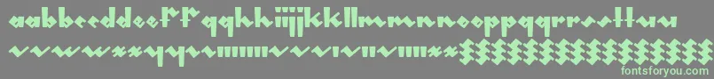 Gleeburger Font – Green Fonts on Gray Background