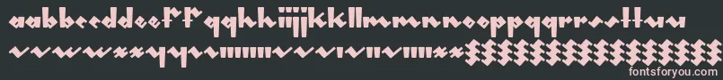 Gleeburger Font – Pink Fonts on Black Background