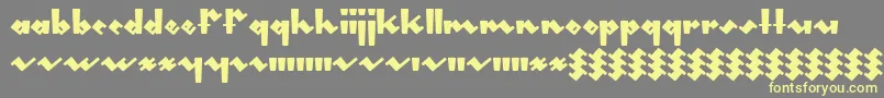 Gleeburger Font – Yellow Fonts on Gray Background