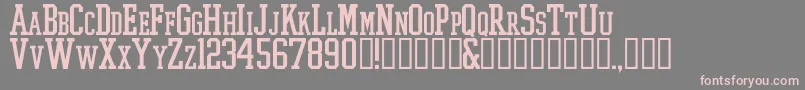 CollegeBoy Font – Pink Fonts on Gray Background