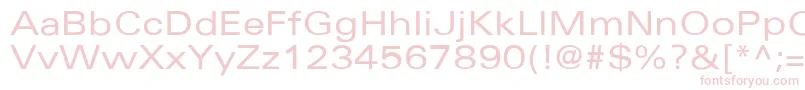 UniversExtended Font – Pink Fonts on White Background