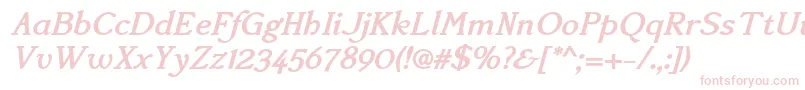 AccanthisadfstdBolditalic Font – Pink Fonts on White Background