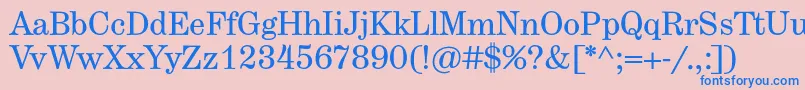 Herculestext Font – Blue Fonts on Pink Background