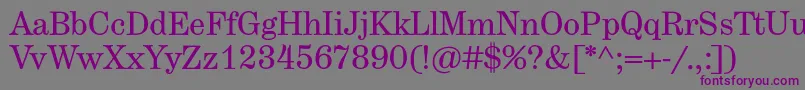 Herculestext Font – Purple Fonts on Gray Background