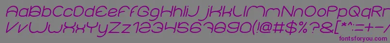 fuente ElementaryItalic – Fuentes Moradas Sobre Fondo Gris