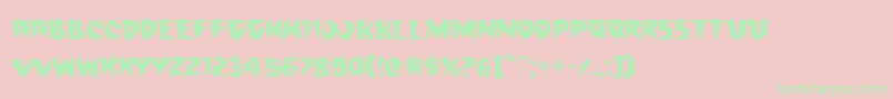 Countsuckulaexpand Font – Green Fonts on Pink Background