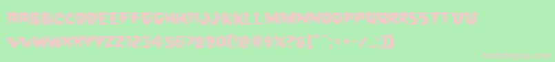 Countsuckulaexpand Font – Pink Fonts on Green Background