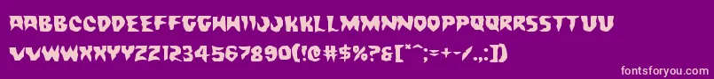 Countsuckulaexpand Font – Pink Fonts on Purple Background