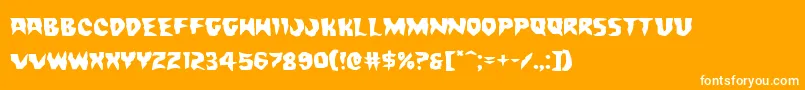 Countsuckulaexpand Font – White Fonts on Orange Background