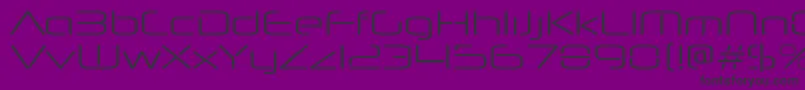 Police NeuropolnovaxpltRegular – polices noires sur fond violet