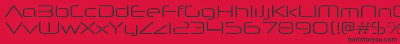 NeuropolnovaxpltRegular Font – Black Fonts on Red Background