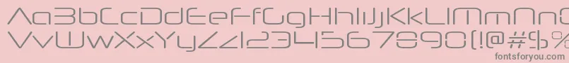 Шрифт NeuropolnovaxpltRegular – серые шрифты на розовом фоне