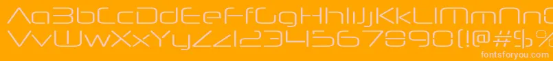 Шрифт NeuropolnovaxpltRegular – розовые шрифты на оранжевом фоне