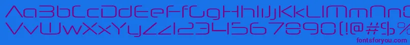 fuente NeuropolnovaxpltRegular – Fuentes Moradas Sobre Fondo Azul