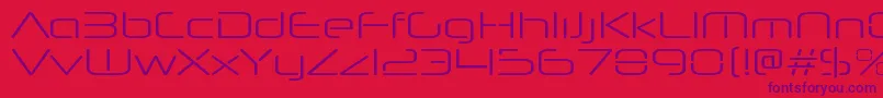 NeuropolnovaxpltRegular Font – Purple Fonts on Red Background