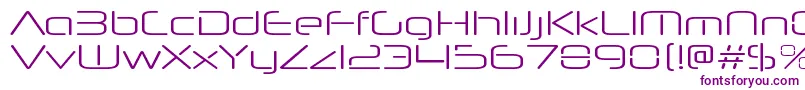 Police NeuropolnovaxpltRegular – polices violettes sur fond blanc