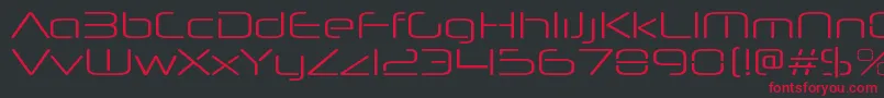 Saiba mais sobre a fonte NeuropolnovaxpltRegular Fonte NeuropolnovaxpltRegular – fontes vermelhas em um fundo preto