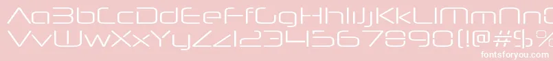 Fonte NeuropolnovaxpltRegular – fontes brancas em um fundo rosa