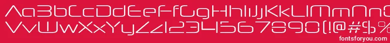 Police NeuropolnovaxpltRegular – polices blanches sur fond rouge