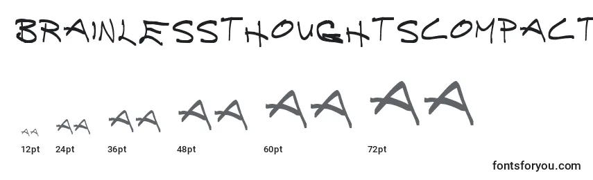 BrainlessThoughtsCompact Font Sizes