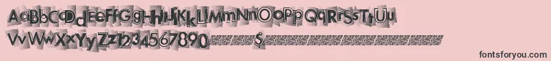 Newhighs Font – Black Fonts on Pink Background