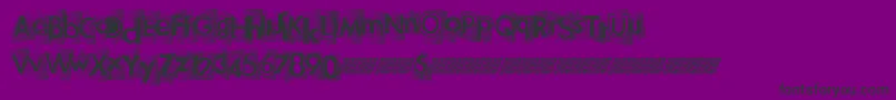 Newhighs Font – Black Fonts on Purple Background