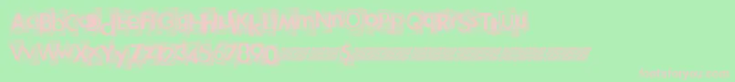 Newhighs Font – Pink Fonts on Green Background