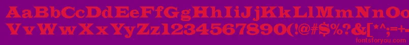 Indubitably ffy Font – Red Fonts on Purple Background