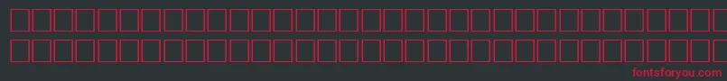 Czcionka Bodonif9 – czerwone czcionki na czarnym tle