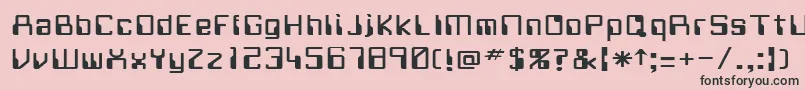 WitchHunt4 Font – Black Fonts on Pink Background