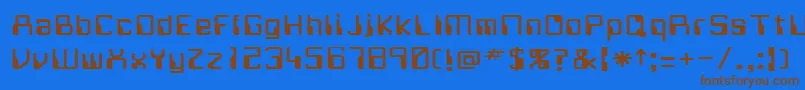 WitchHunt4 Font – Brown Fonts on Blue Background