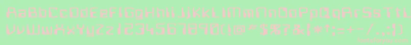 WitchHunt4 Font – Pink Fonts on Green Background