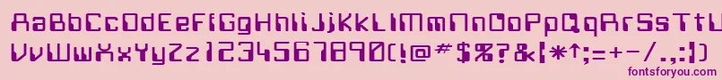 WitchHunt4 Font – Purple Fonts on Pink Background