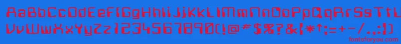 WitchHunt4 Font – Red Fonts on Blue Background