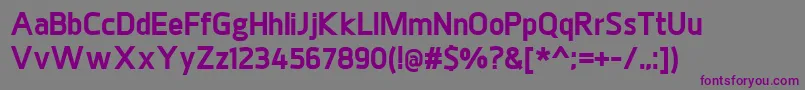 Шрифт JuhlHeavy – фиолетовые шрифты на сером фоне