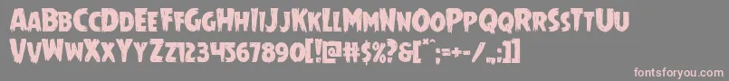 Mrsmonster Font – Pink Fonts on Gray Background