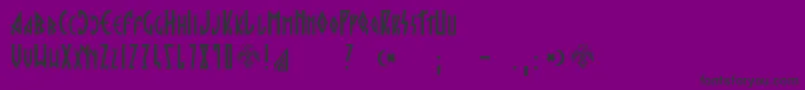 Hargita Font – Black Fonts on Purple Background