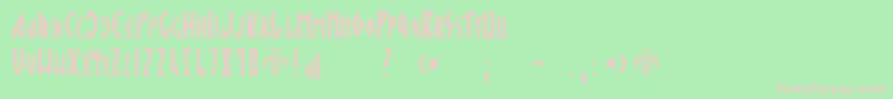 Hargita Font – Pink Fonts on Green Background