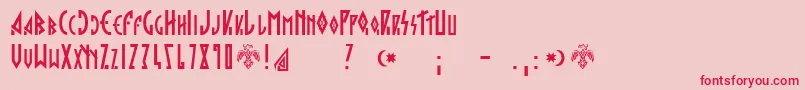 Hargita Font – Red Fonts on Pink Background