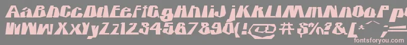 Iciclecountry Font – Pink Fonts on Gray Background