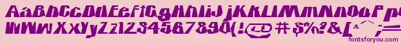 Iciclecountry Font – Purple Fonts on Pink Background