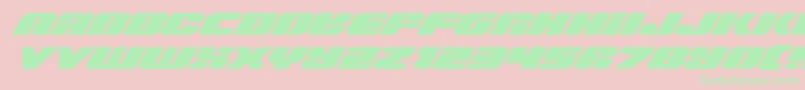 Шрифт Capricusexpandital – зелёные шрифты на розовом фоне