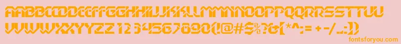 Dexgothicd Font – Orange Fonts on Pink Background