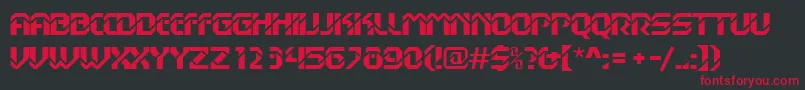 Dexgothicd Font – Red Fonts on Black Background
