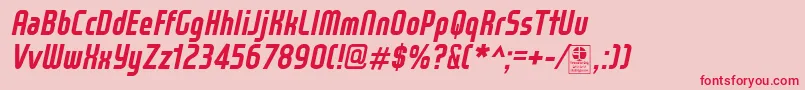 More about WoxModelistBoldItalicDemo Font WoxModelistBoldItalicDemo Font – Red Fonts on Pink Background